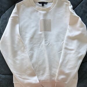 Armani Exchange women’s Cream Crewneck Sweater